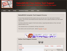 Tablet Screenshot of nakedmcse.com